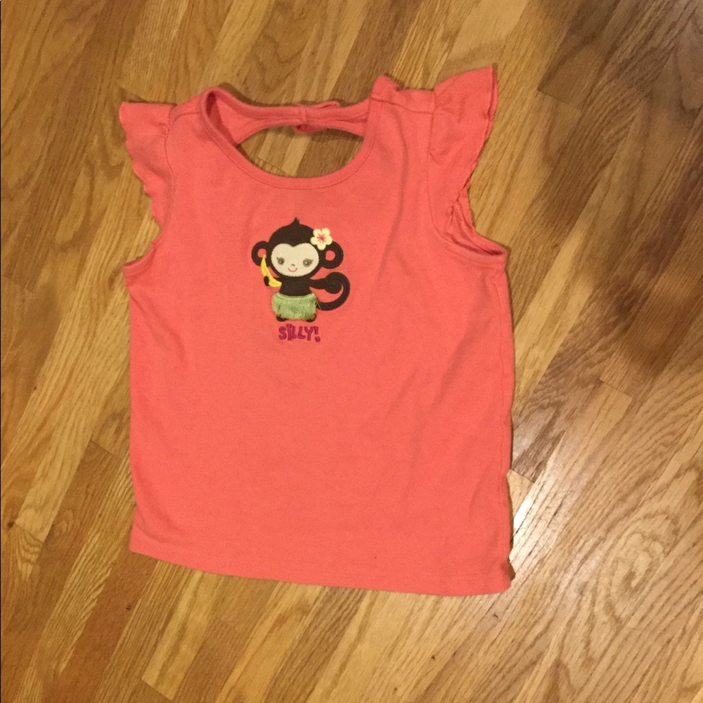 Size 7 Silly monkey adorable tee